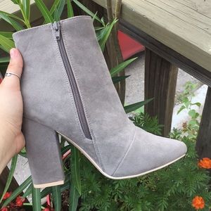 Grey booties